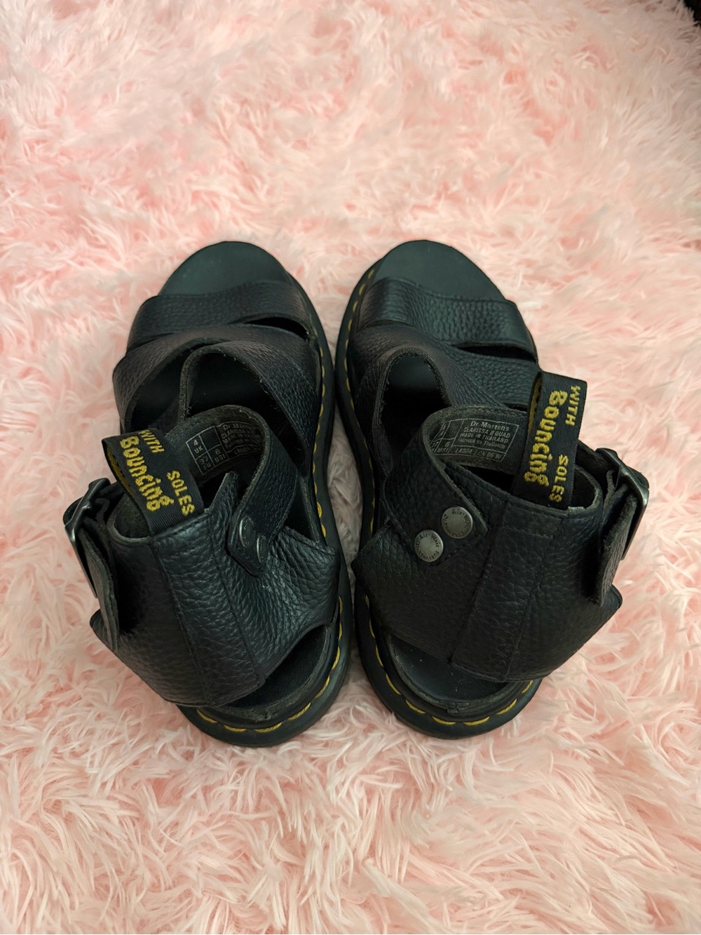 Dr. Martens Black Leather Sandals Women’s US 6 / UK 4 / EU 37 - Picture 2 of 6